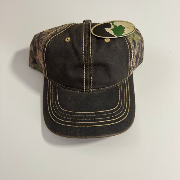 NWT MOSSY OAK Brown Camo Adjustable Hat One Size - Picture 1 of 5
